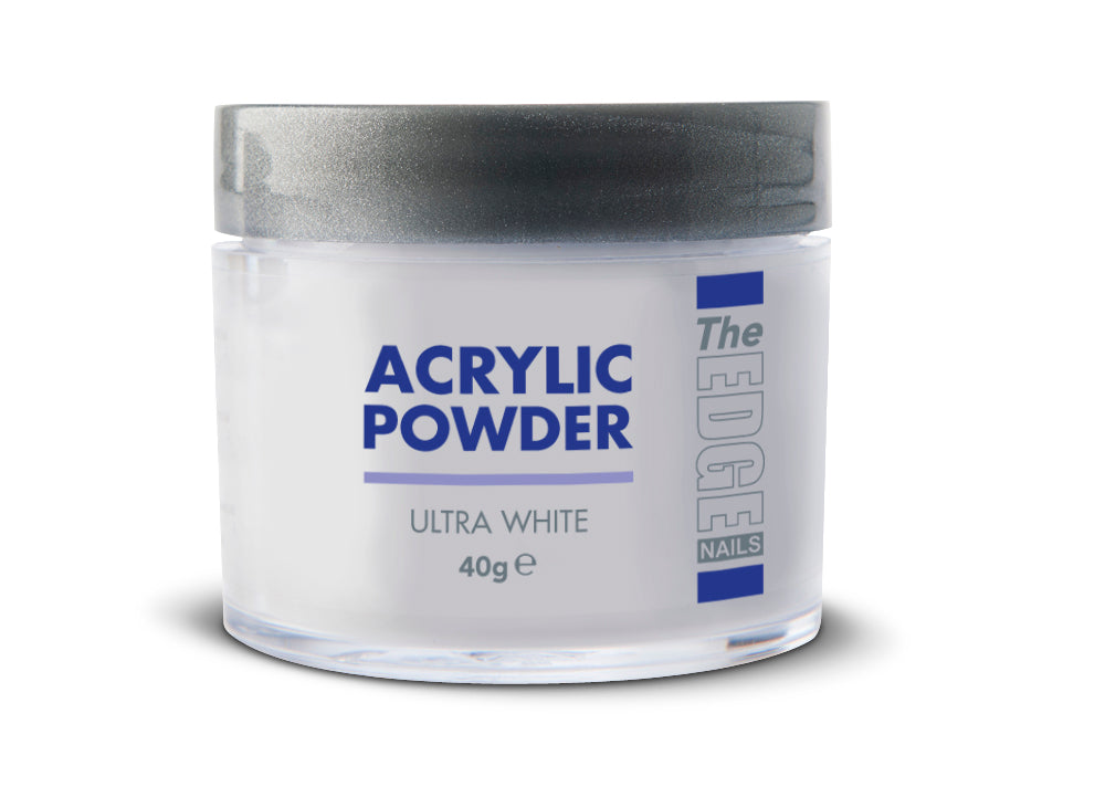 Edge Acrylic Powder Ultra White 40g – Sparkles Beauty Supplies Ltd
